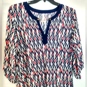 Women's Multicolor Dress Size 1X Ladies Tunic